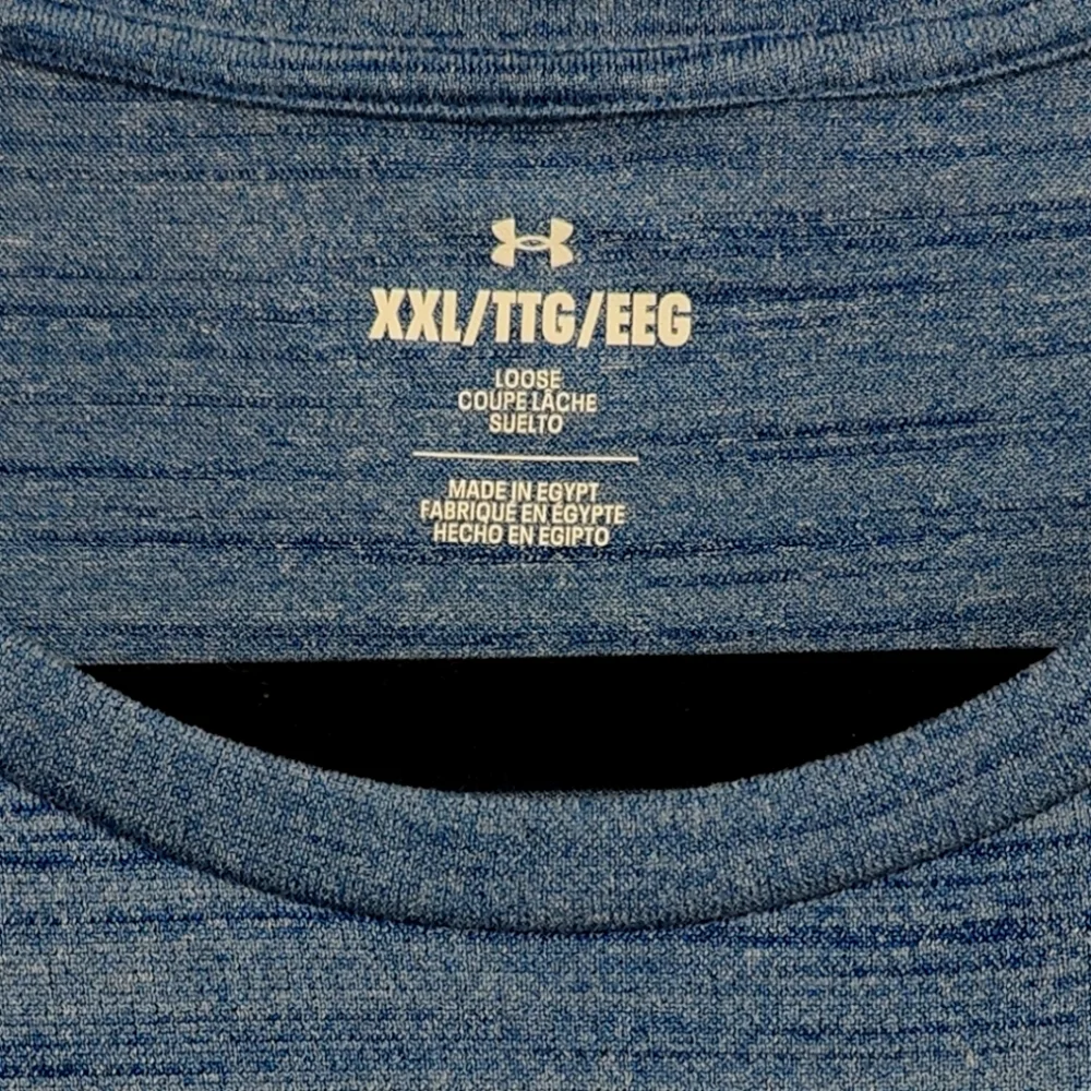 Men's Under Armour Tech Tiger T-shirt - Blue - Size XXL - Picture 2 of 3